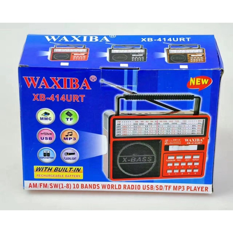 WAXIBA XB- 415URT Radio MP3 USB music player | Shopee Malaysia