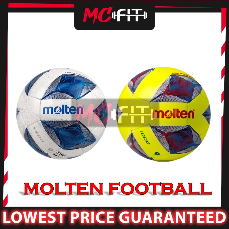 MCFIT MOLTEN F4A1000 F5A1000 Size 5 Molten Football 100% Original Bola Sepak Padang Soccer Ball Premium  足球