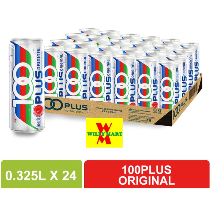 100PLUS 100 Plus Original [325ML X 24 Cans] | Shopee Malaysia