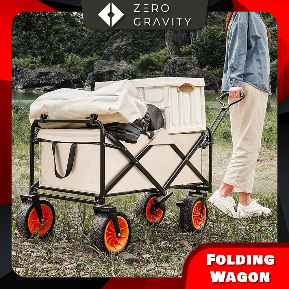Wagon Trolley Shopping Outdoor Trolley Foldable Trolley Outdoor Camping