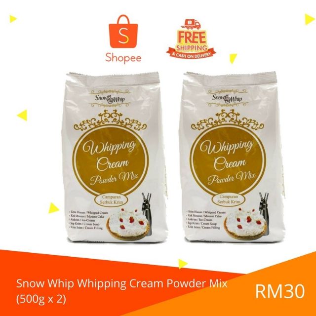 [TWIN PACK] Snow Whip Whipping Cream Powder Mix Shopee Malaysia