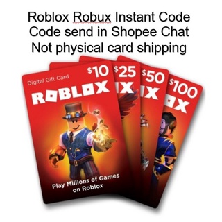 Roblox Card Prices And Promotions Jul 2021 Shopee Malaysia - real 100 dollar roblox gift card