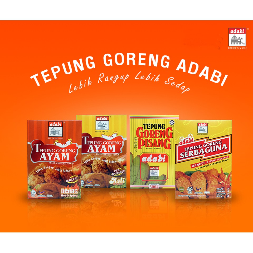 Adabi Tepung Goreng Pisang 300g Shopee Malaysia