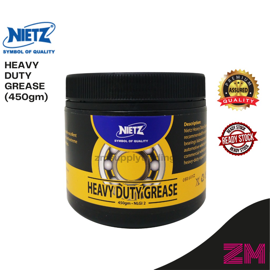 NIETZ Heavy Duty Grease 450gm Chassis, Bearing Lubrication of