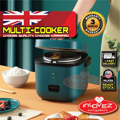 INLOVEZ Western PREMIUM Design Smart Mini Rice Cooker Home Students Small Multi-Function Travel 1.2L / 饭锅 / periuk nasi