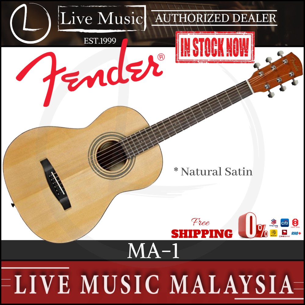 Fender Ma 1 3 4 Acoustic Guitar Ma1 Shopee Malaysia