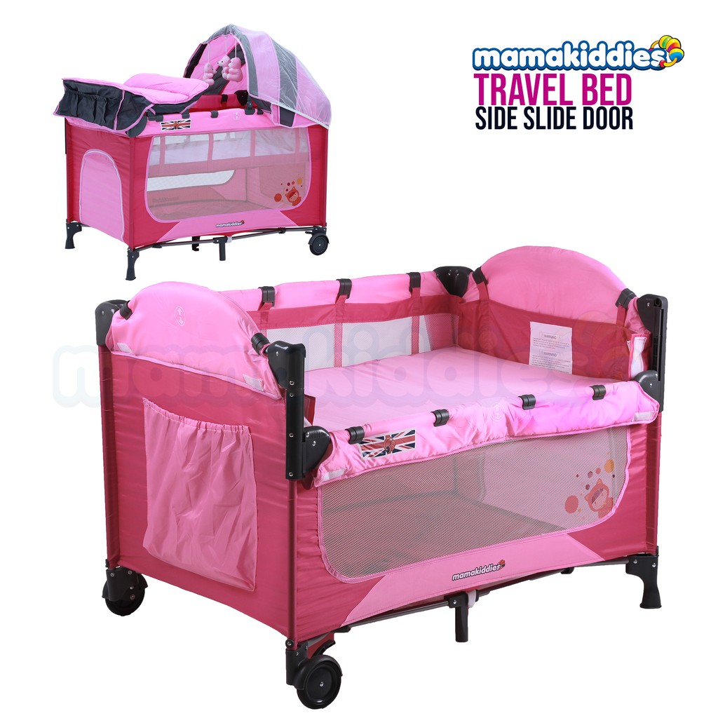 pink baby cot