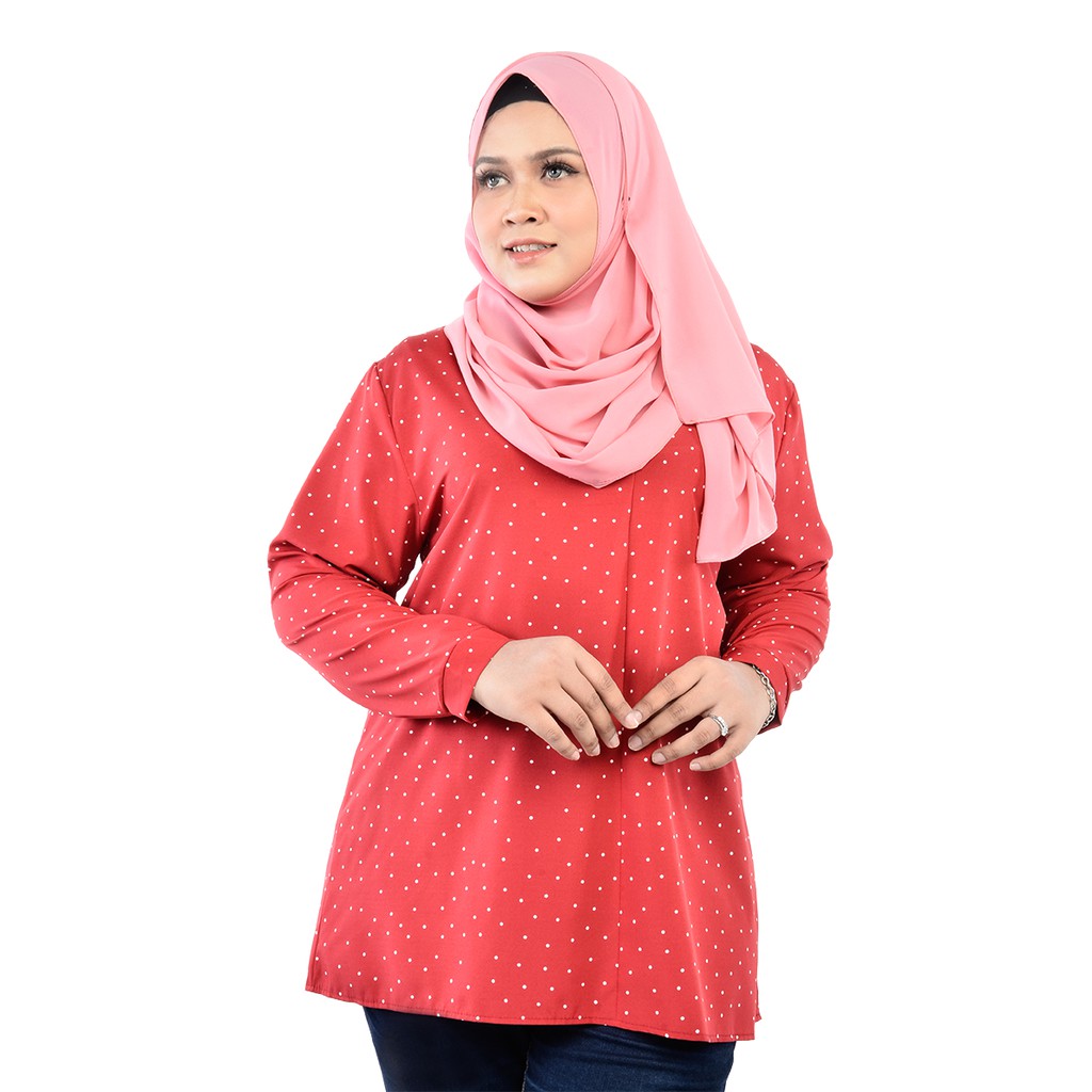 [VIEW] XL-3XL MUSLIMAH PLUS SIZE BLOUSE Kemeja Style Blouse 6717 ...