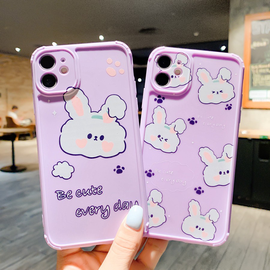 Bunny Iphone 12 11 Pro Max Case Se 12 Mini Casing Iphone 7 8 Plus Iphone X 6 6s Plus Cute Case Xs Max Xr Soft Purple Shopee Malaysia