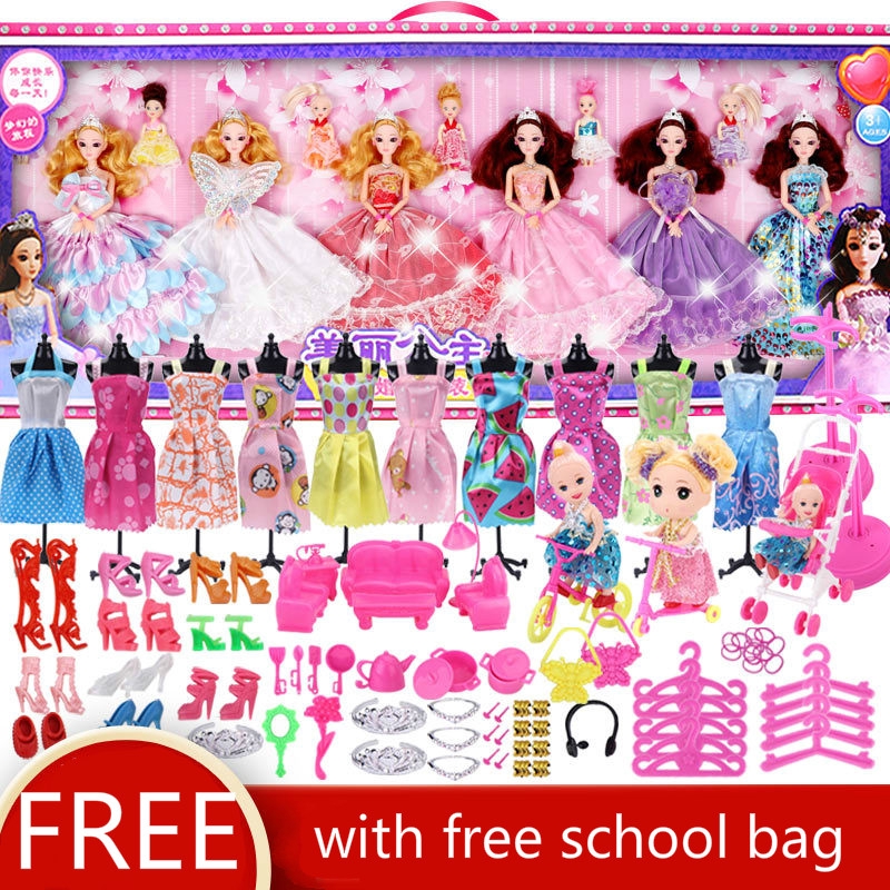 play barbie set