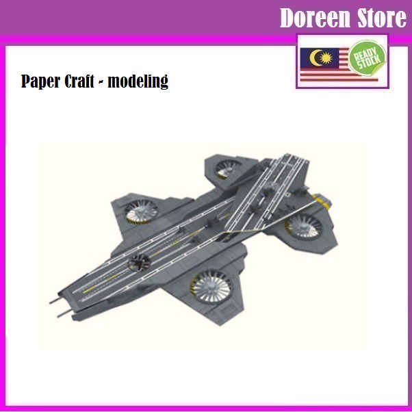 Paper Craft Model Kit 1/800 Avengers SHIELD Helicarrier, Big Size