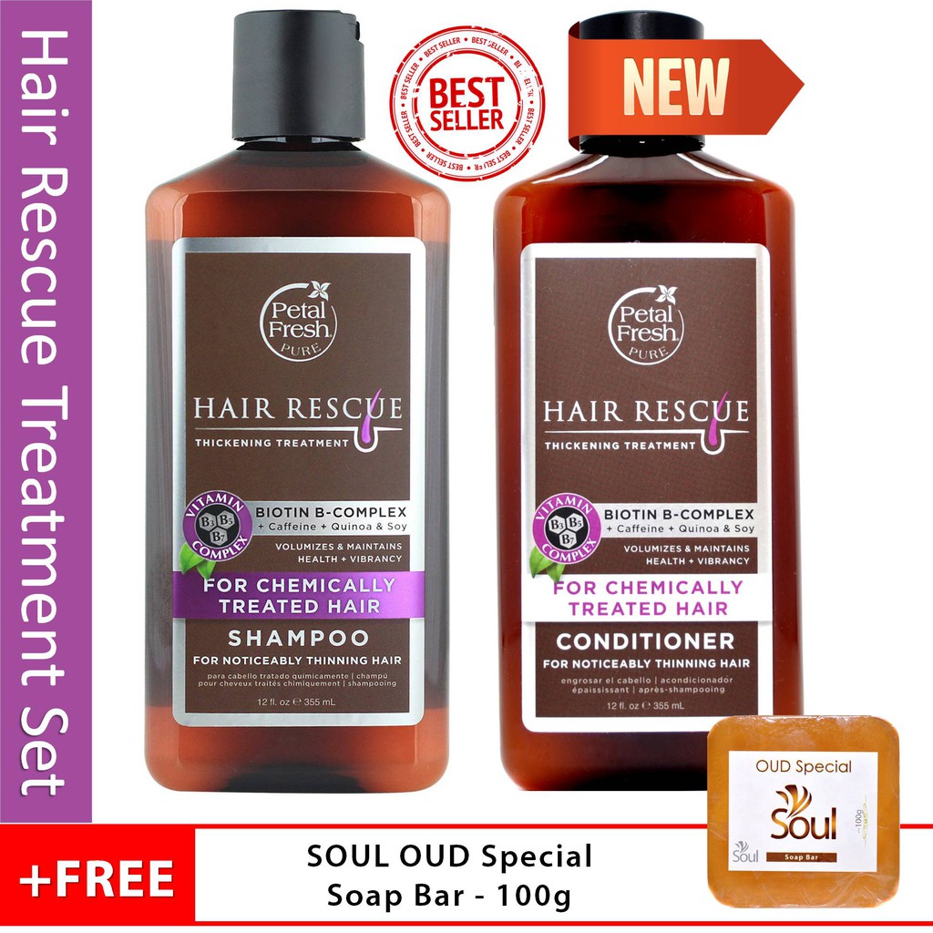 Petal Fresh Hair Rescue Chemically Treated Hair Thickening Shampoo