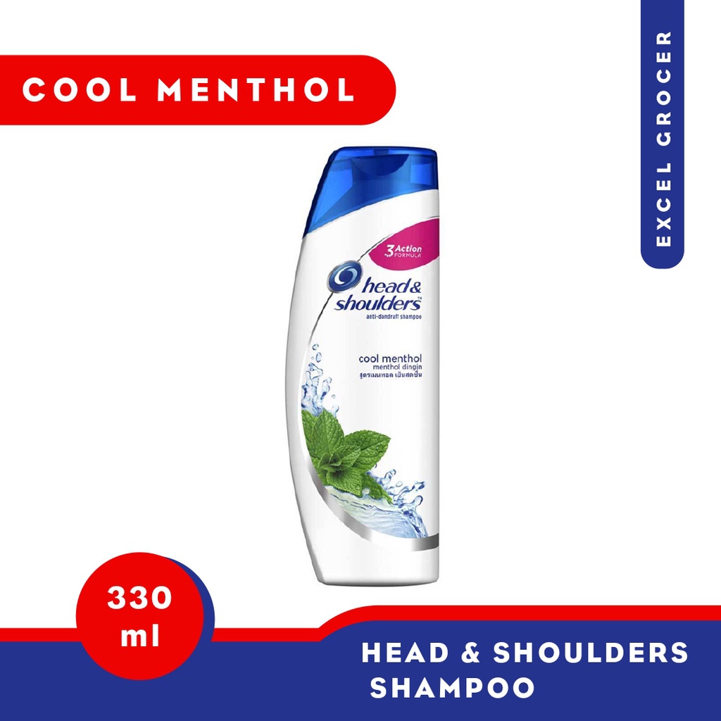 Head & Shoulders Cool Menthol Anti-Dandruff Shampoo 330ml | Shopee Malaysia