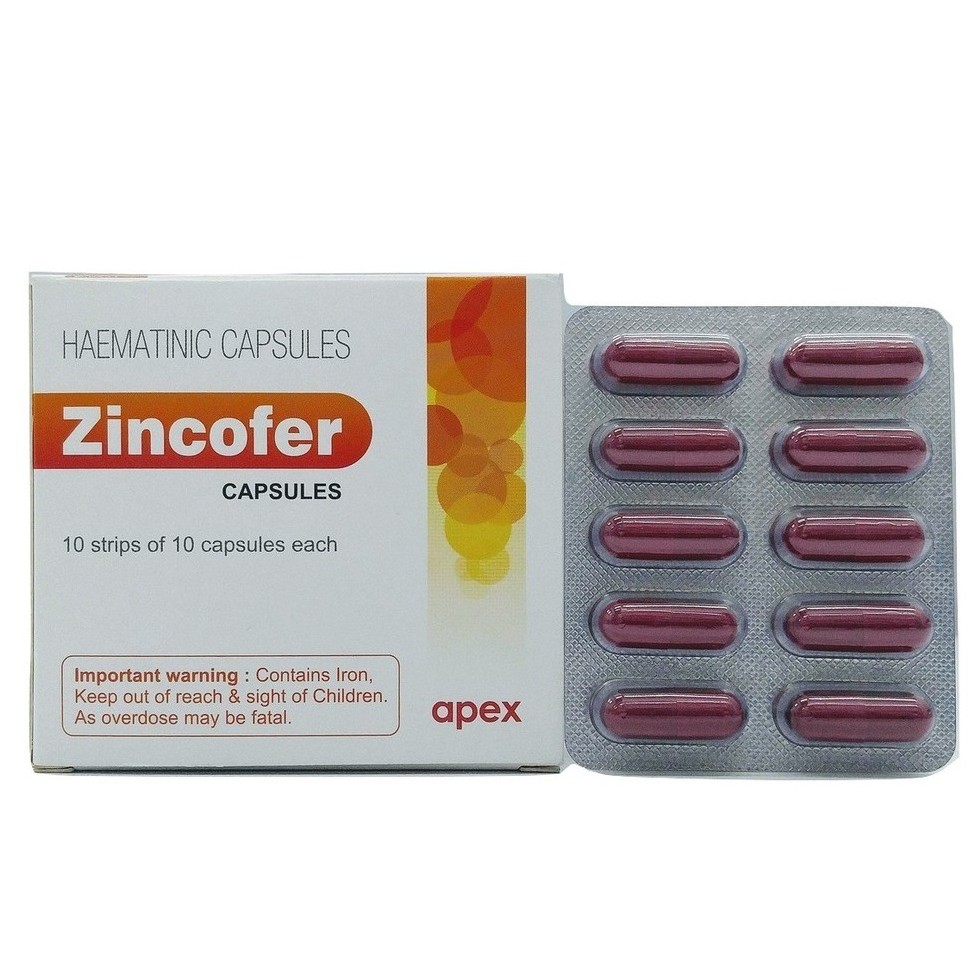 Zincofer Haematinic capsules 100's