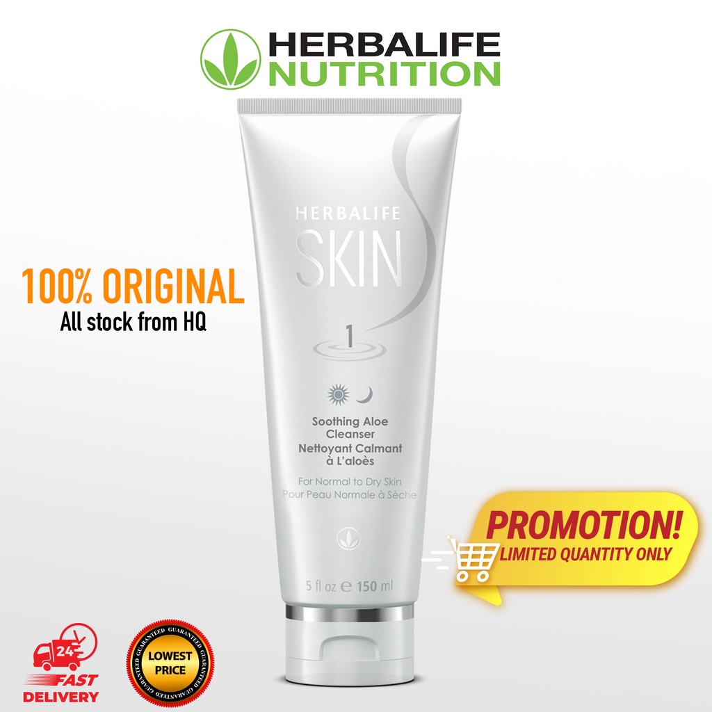 Guarantee 100 Original Herbalife Soothing Aloe Cleanser (Normal to Dry Skin) 150ml Shopee
