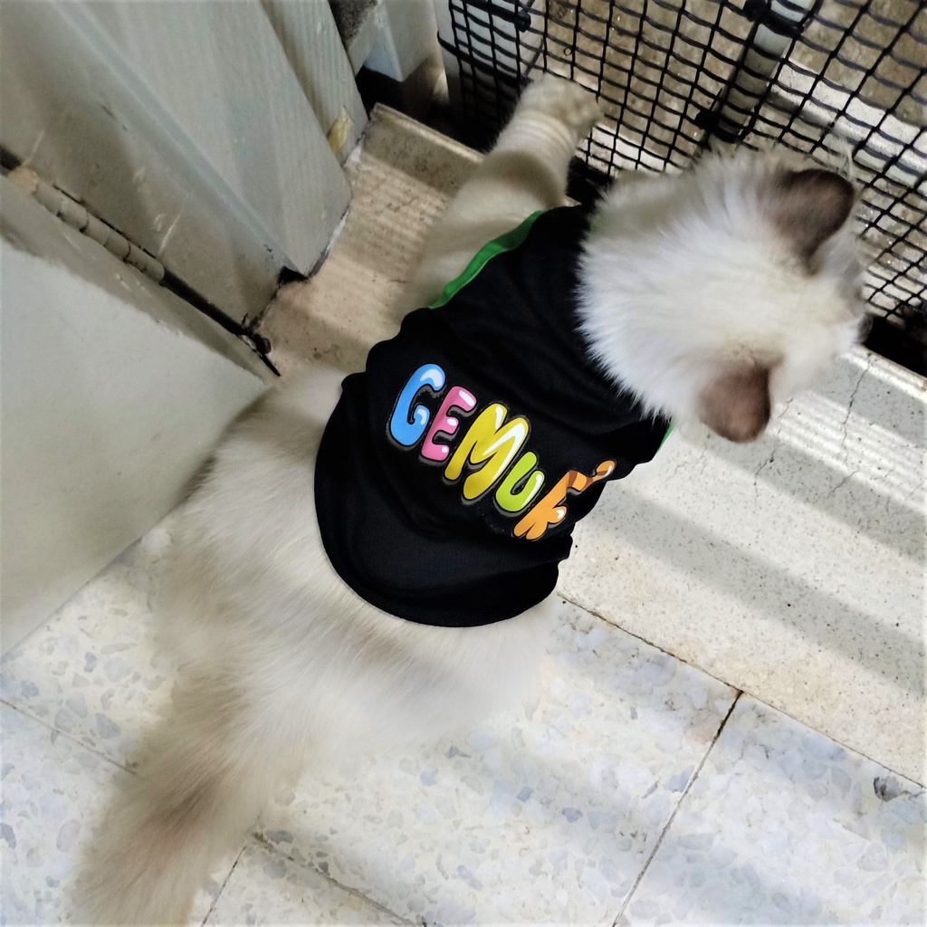 Pet Shirt Vest Cat Dog Rabbit Clothes Costumes Baju Kucing Arnab Comel