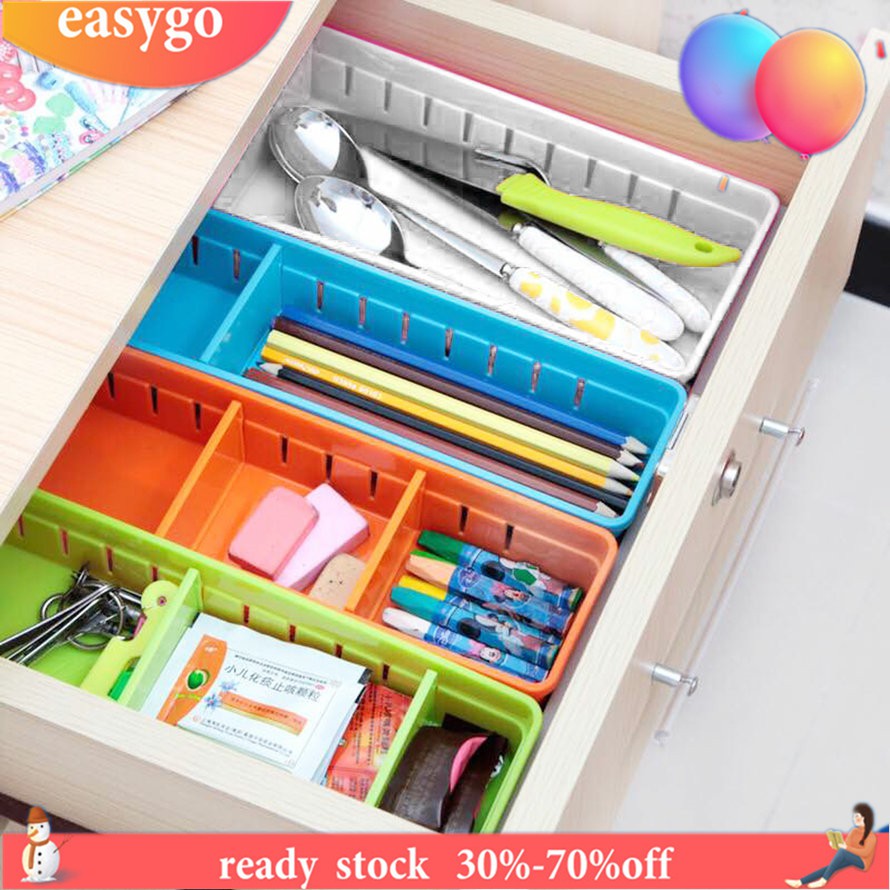 Ready Stock Adjustable Drawer Organizer Divider Tableware