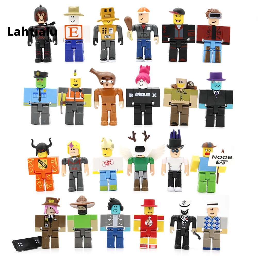 Lahtialu 24pcs Roblox Legends Champions Classic Noob Captain Doll Action Figure Toy Gift Shopee Malaysia - plush roblox noob toy plushie classic series 1 brand new