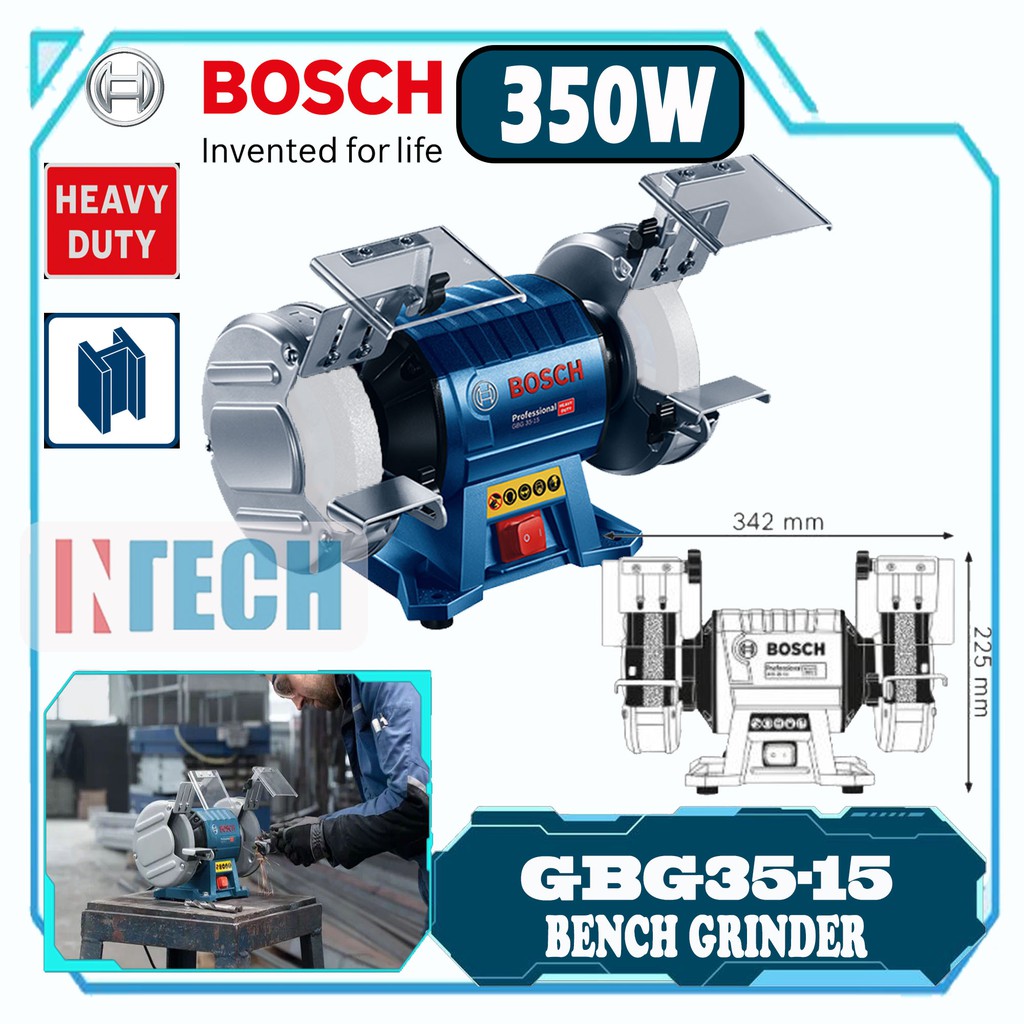 BOSCH GBG3515 DOUBLEWHEELED BENCH GRINDER (GBG3515) Shopee Malaysia