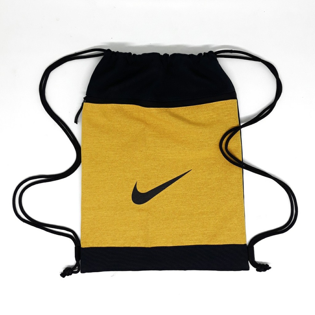 black nike string bag