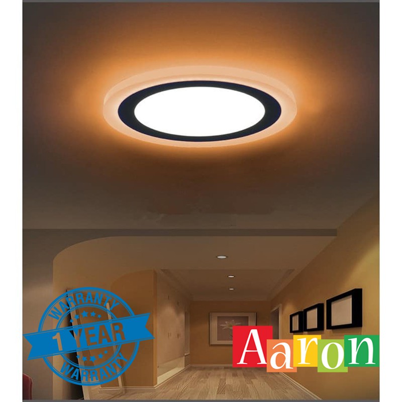 Lampu 8inch 18w 6w Led Panel Downlight Led Ceiling Light White Warm White Blue Aaron Shop Shopee Malaysia