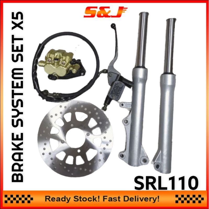 EX5 DREAM MODY5 DISC PNP SAHAJA DISC FORK +PUMP SET. FORK SET set