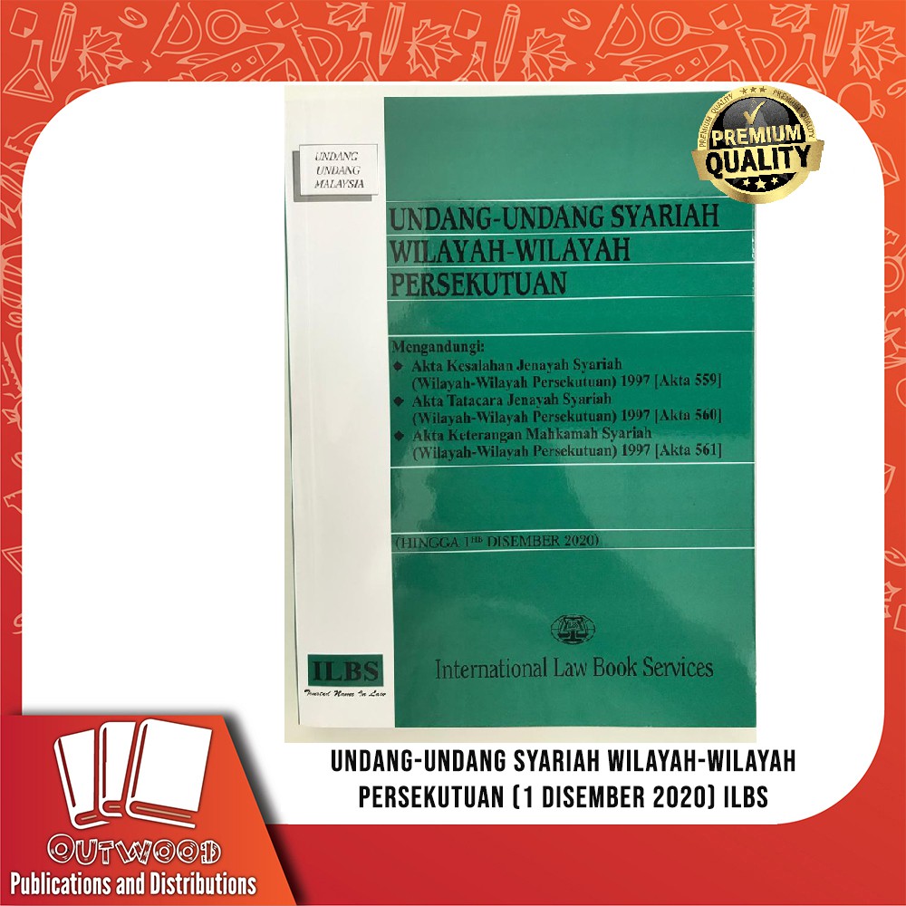 Buy Undang-Undang Syariah Wilayah-Wilayah Persekutuan (1 Disember 