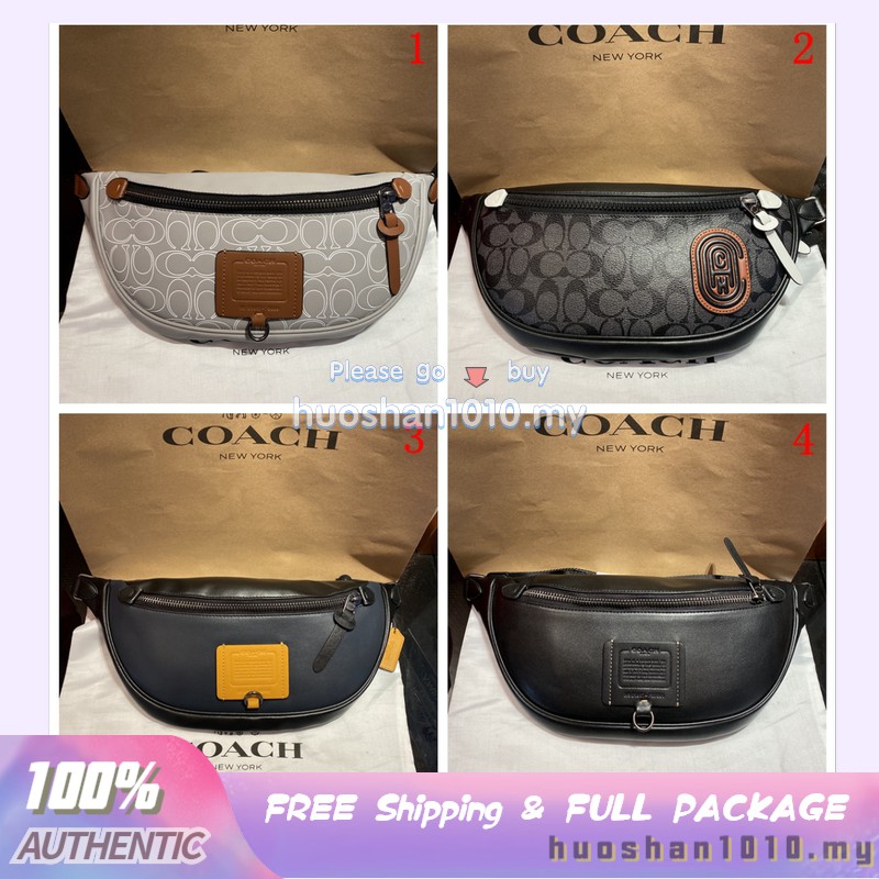 men's coach waist bag