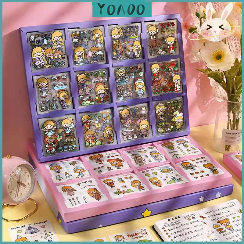 240Pcs No Repeating Sticker Japanese Cute Diary Notebook Set Stickers Stationery  Kids   Ki Course Tutorial Guide Kursus
