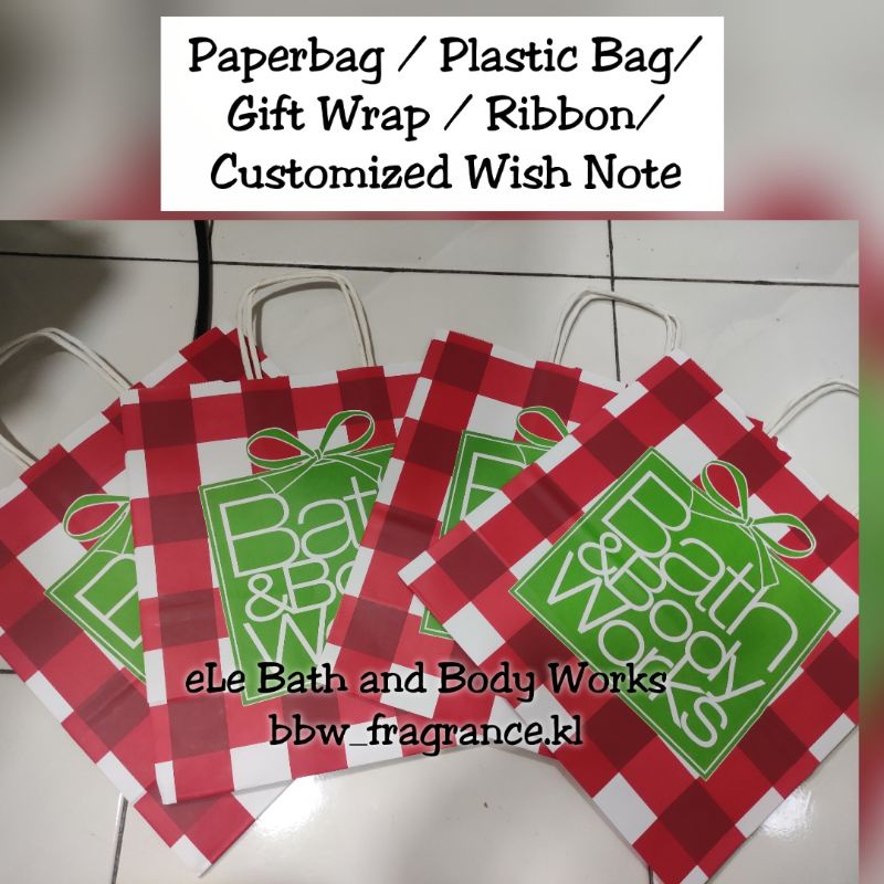 Addon Bath and Body Works Wish Note / Paperbag / Plastic Bag /Gift