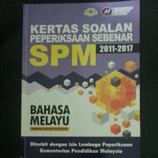 Kertas Soalan Peperiksaan Sebenar Spm 2011 2017 Bahasa Melayu Used Shopee Malaysia