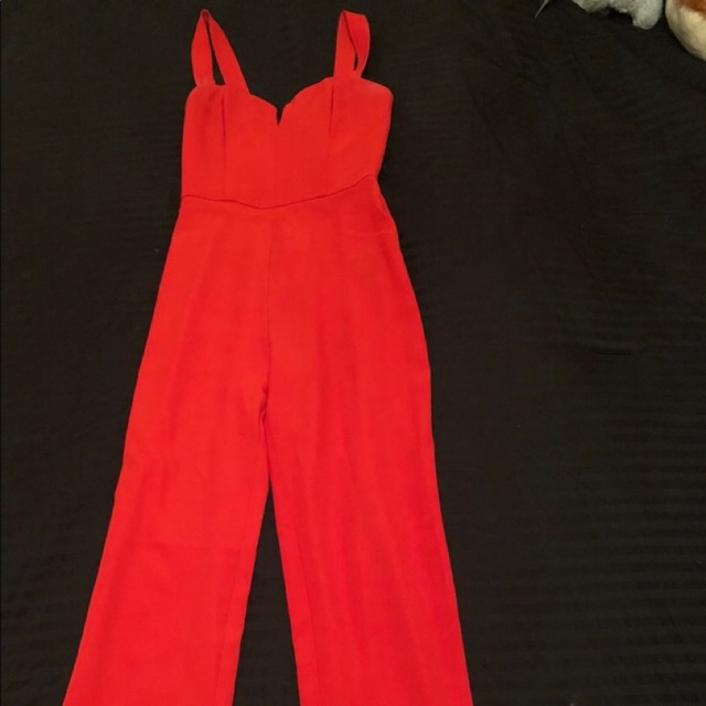red jumpsuit h&m