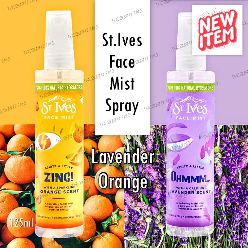 Clearance St. Ives Ohmmm Lavender Orange Scent Face Mist Spray 125ml