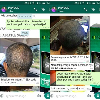 2 BOTOL  TISSA MURAH  Shampoo Rambut  Kepala Botak ORIGINAL 