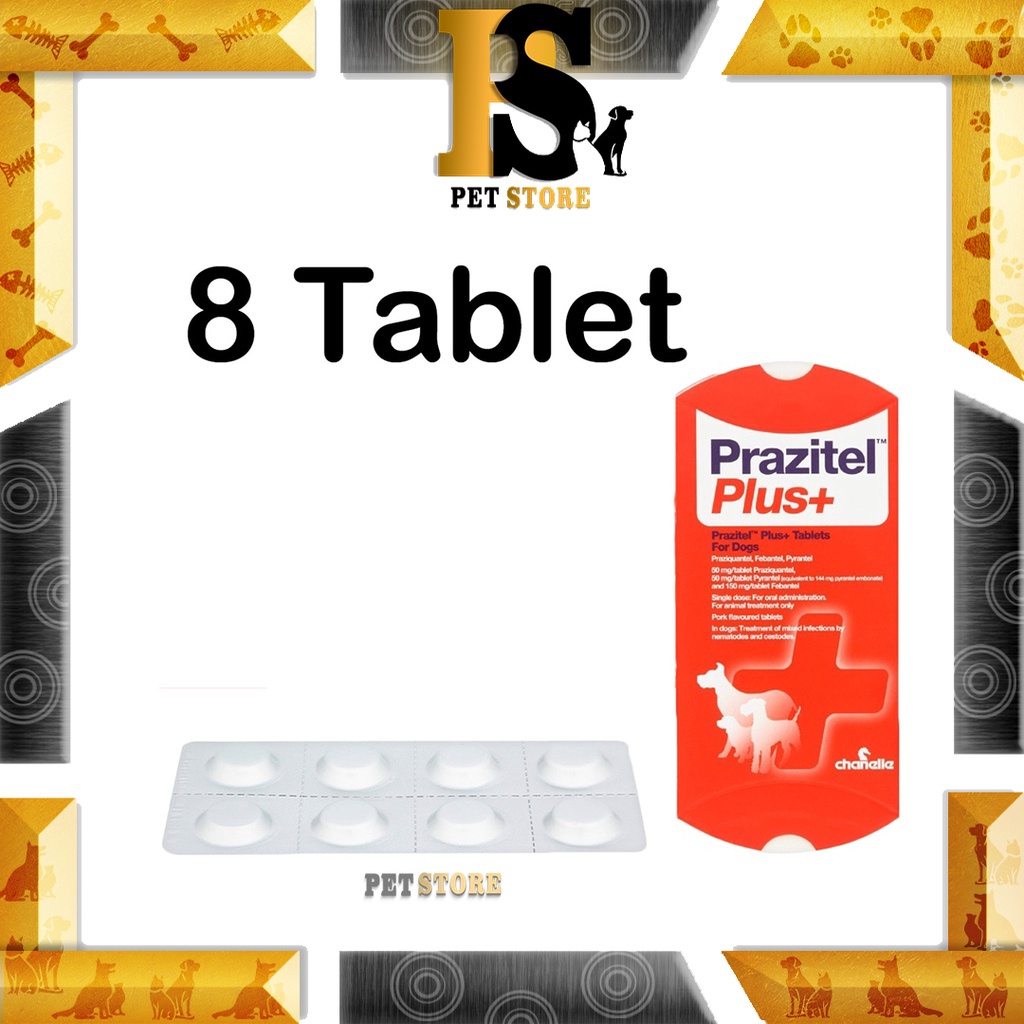 Prazitel Plus Deworm Tablet For Dog (8Tablet) Shopee Malaysia