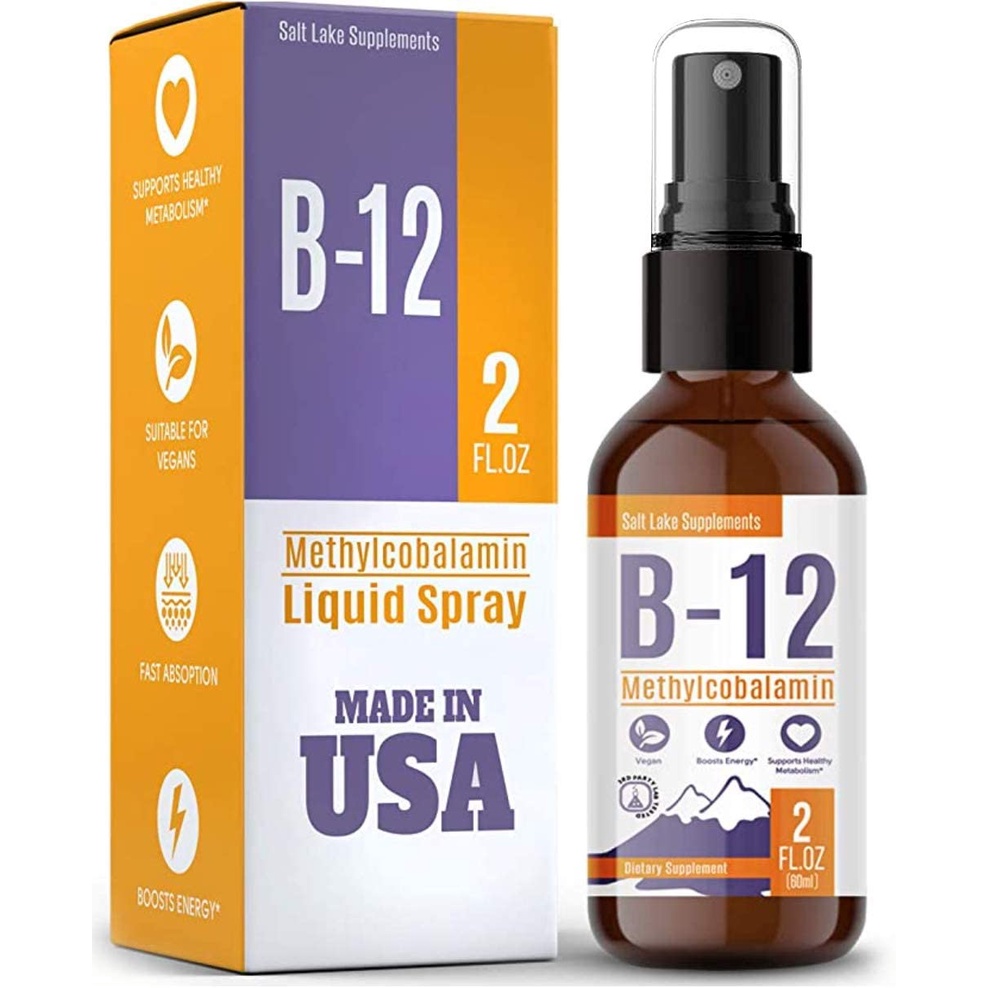 Vitamin B12 Sublingual Vegan B12 Vitamin Spray Methylcobalamin Vitamin B12 Liquid Boosts