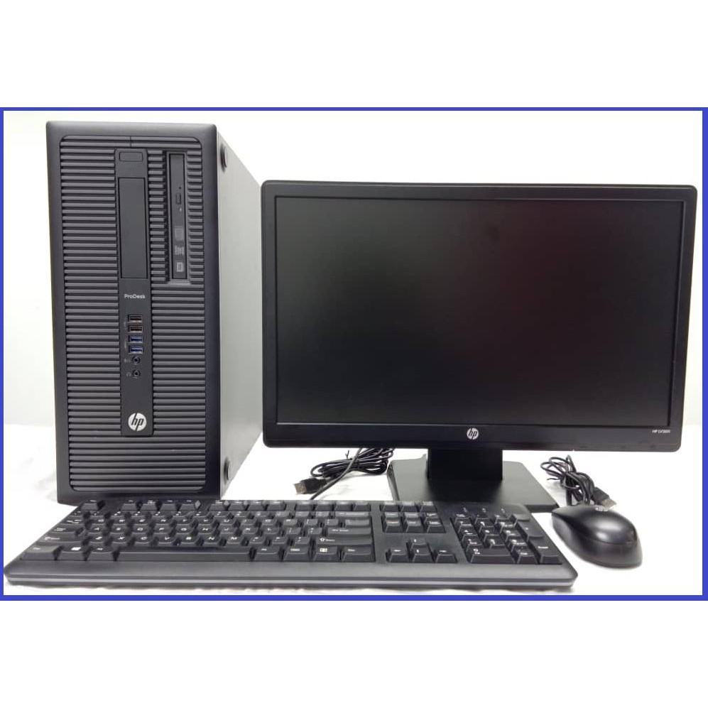 Hp Prodesk 600 G1 Tower I5 8 Gb Ram 1tb Hdd 19 Monitor Business