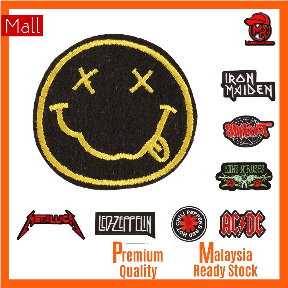 GUNS N ROSES Patch; Round 3" Yellow Pictogram Logo; Embroidered Sew On/Iron On 