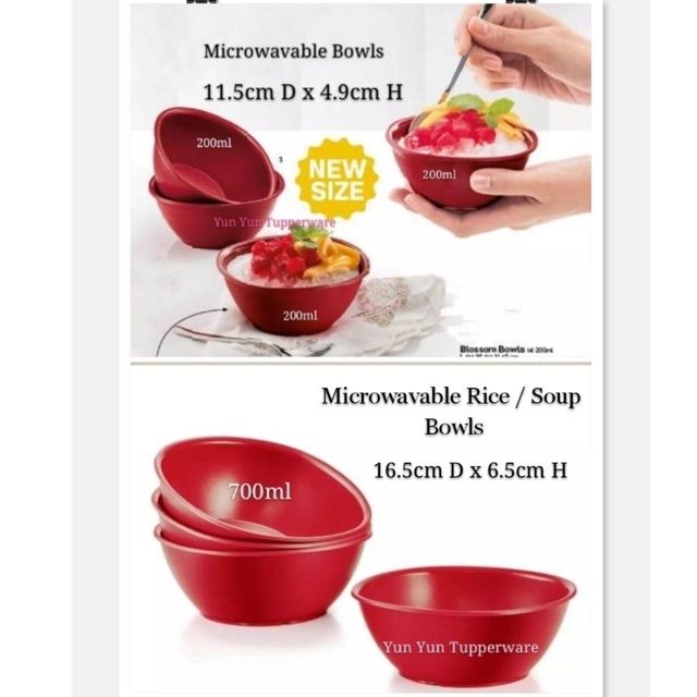 Tupperware Blossom Bowl 200ml Or 700ml