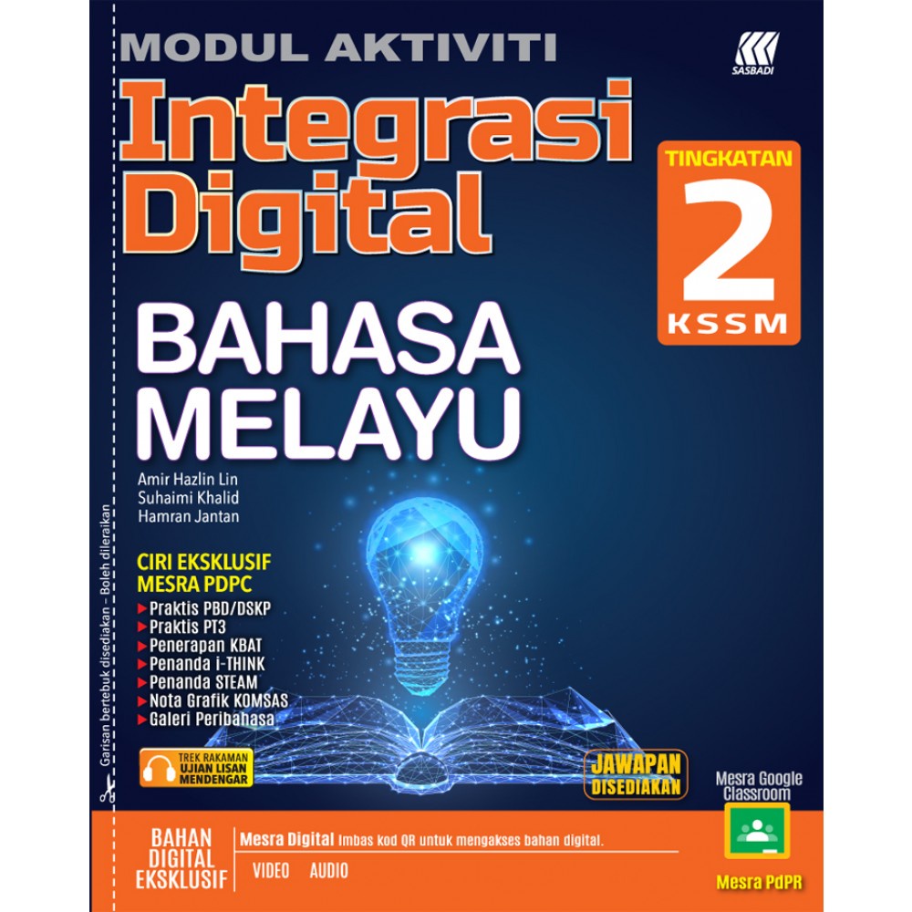 Buy Sasbadi  Modul Aktiviti Integrasi Digital Bahasa Melayu Tingkatan