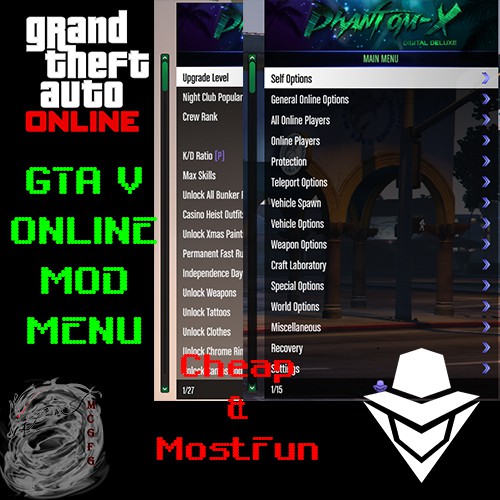 Gta Online Mod Menu Phantom X Px Official Server Undetected Read Description Before Payment Shopee Malaysia