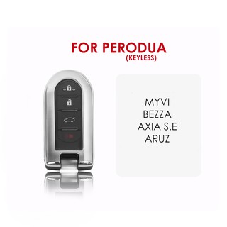 KAKTUS Perodua Chrome TPU Car Key Cover - Myvi/Bezza/Aruz 