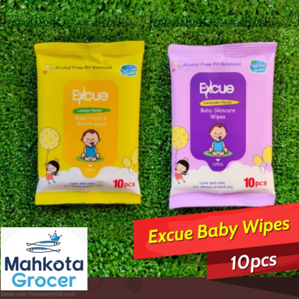 Excue Baby Wipes/Wet Tissue [1pack 10 sheet] (Alcohol FreePH Balance