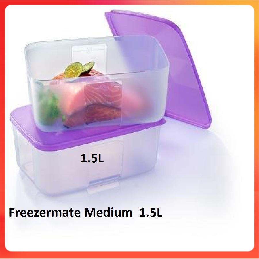 Bekas Tupperware Untuk Peti Ais Sejuk - Tupperware Freezermate Medium (2pcs) 1.5L -Original Tupperware Product