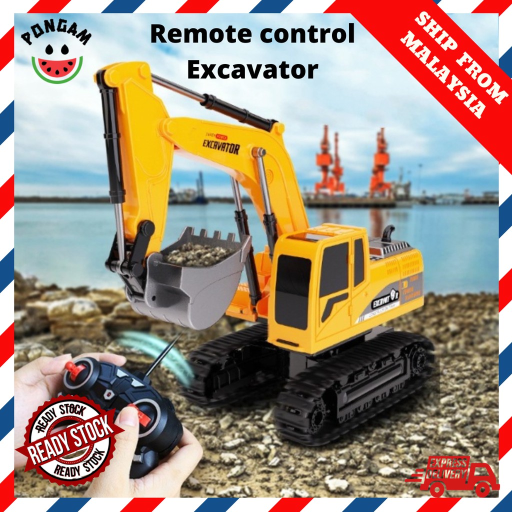 🔥NEW ARRIVAL🔥 RC Remote Control Excavator 6 Channel wireless 