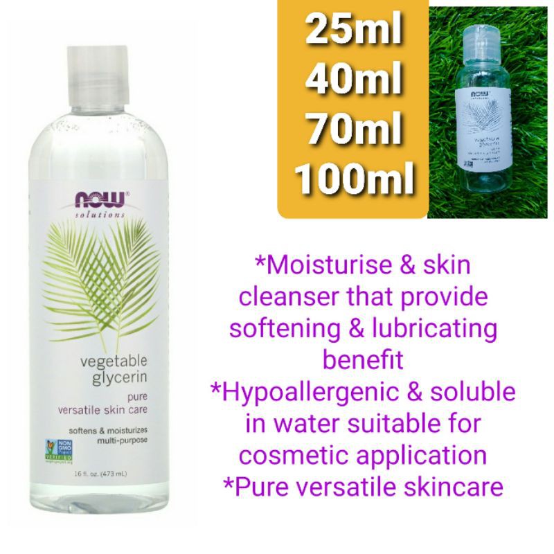 now foods solutions vegetable glycerine