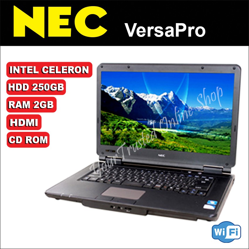 Refurbished Laptop Nec Intel Celeron 2gb Ddr3 156 250gb Hdd