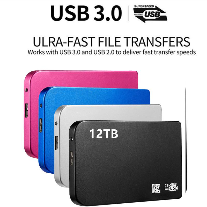 shopee: Free shipping S10 12T/10TB/8TB Mobile Hard Drive USB3.0 High Speed ​​Hard Drive Spot goods (0:1:Variation:12TB;1:0:Size:Red)