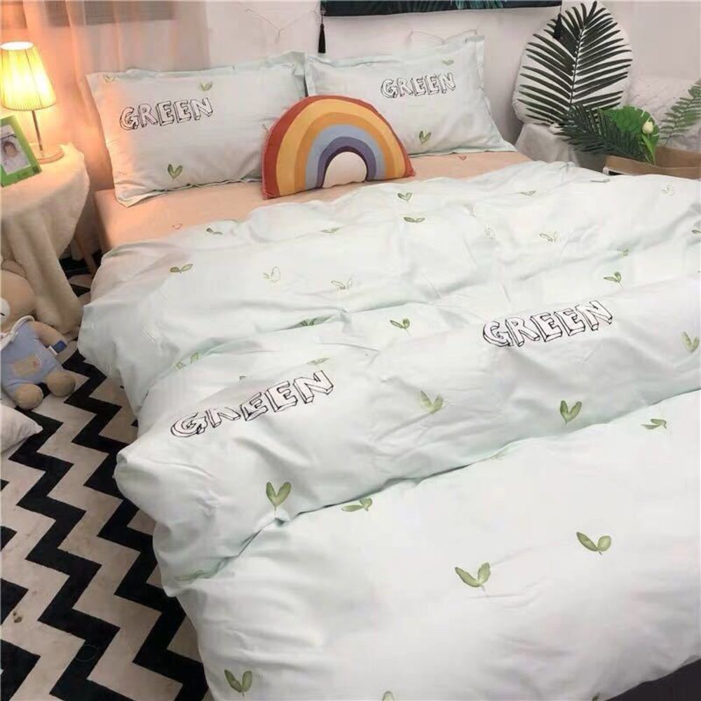 Malay Stockfresh Japanese Quilt Cover Net Red Student Bed Sheet 3 Piece Set Pastoral Summer Home Ins Double Bed Sheet 4 Shopee Malaysia