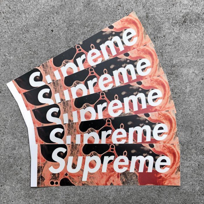 supreme blood and semen sticker